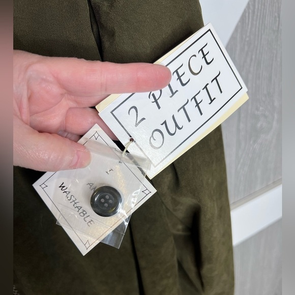 333. NWT Olivia Rose Olive Green Women's Jacket w/Snake insert 22W - Picture 6 of 8